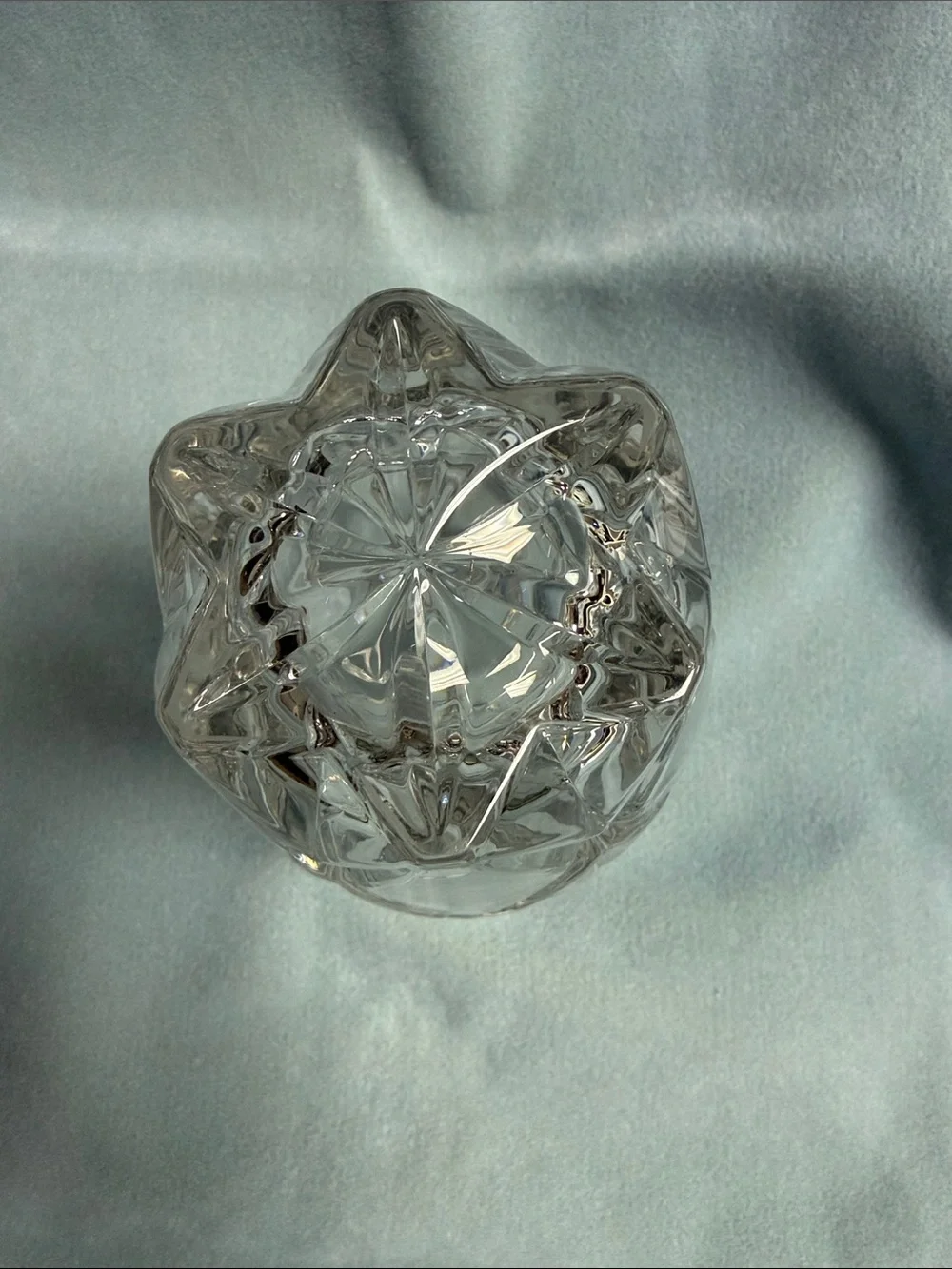 Gorham Lady Ann Clear Cut Crystal Flower Vase
